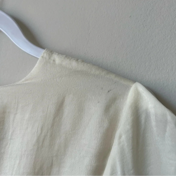 NWT Lulus Key Me Entertain You Ivory Satin Wide Leg Jumpsuit - Picture 14 of 14